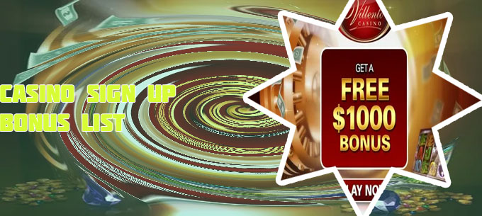 Online slots sign up bonus
