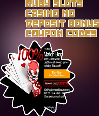 Ruby slots free no deposit bonus codes